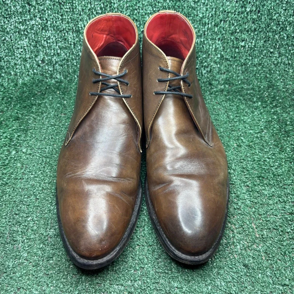 Suitsupply Goodyear Welted Leather Chukka Classic Dress Boot Brown Mens Size 9